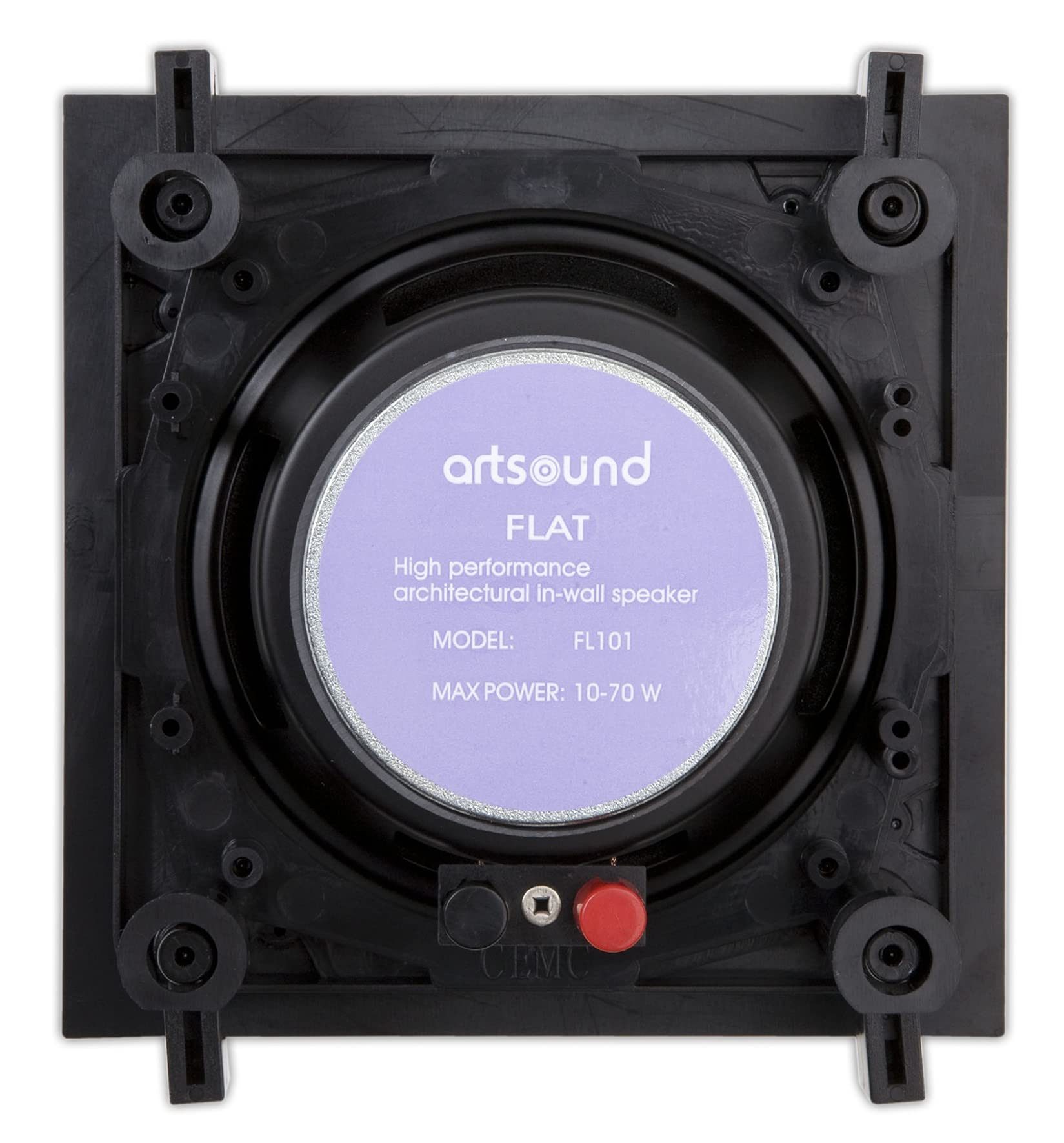 artsound-flat-fl101-enceinte-murale-carr-e-70w-blanc-2-voies image 4