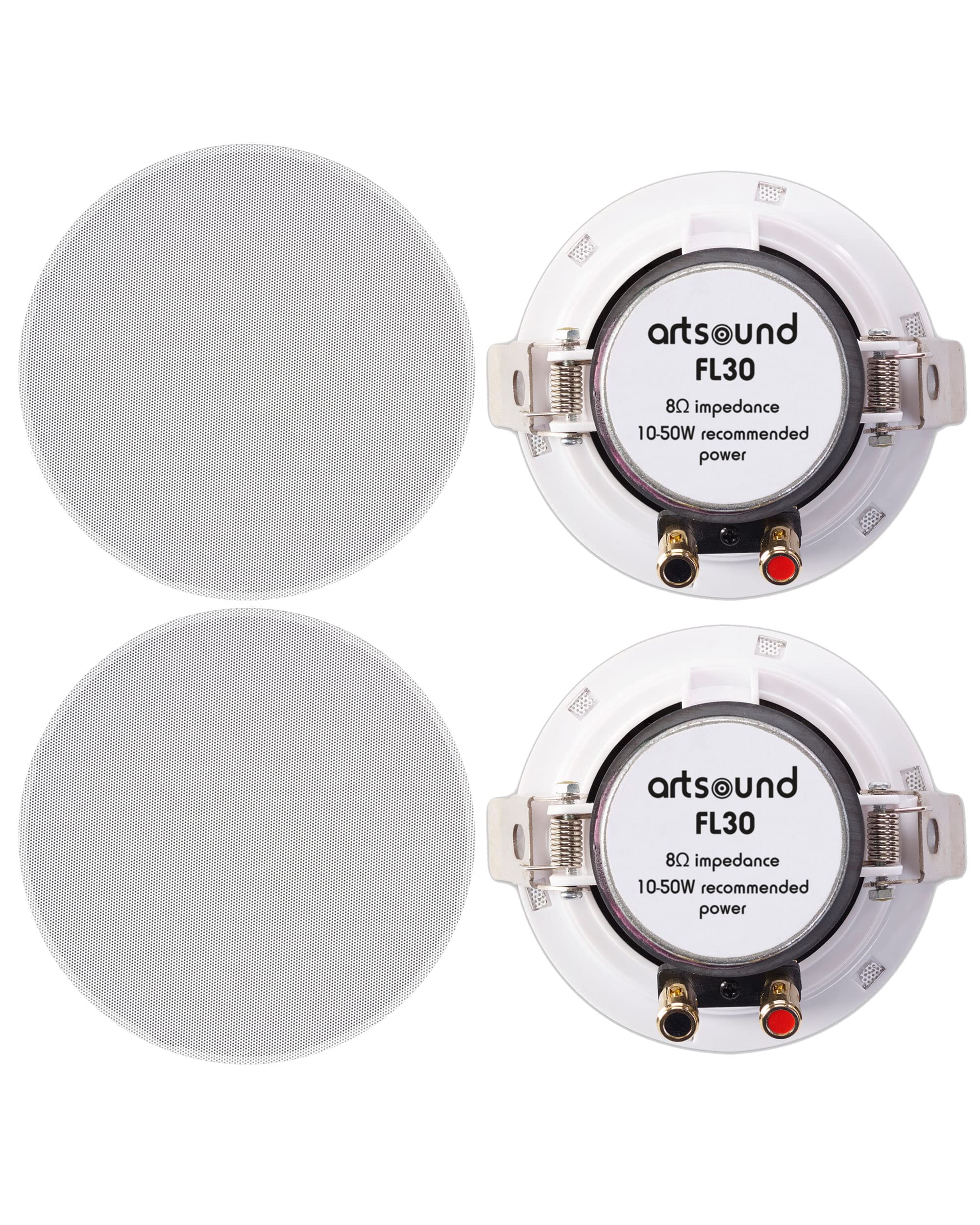 artsound-flat-fl30-enceinte-encastrable-blanc-20w-paire image 1