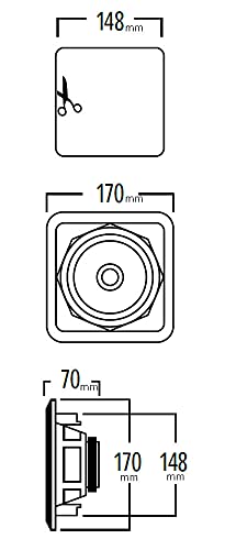 artsound-flat-fl101-enceinte-murale-carr-e-70w-blanc-2-voies image 7