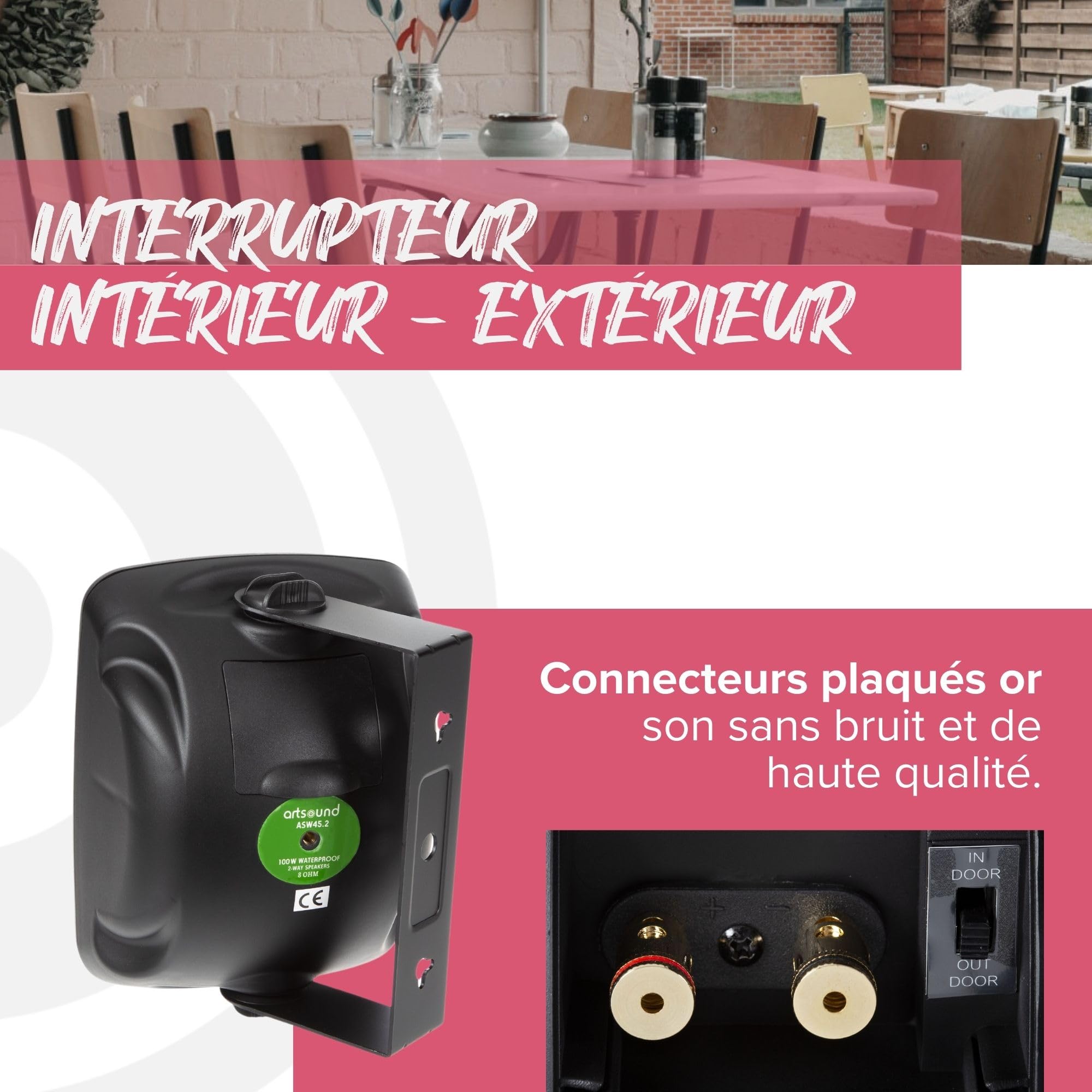 artsound-outsiders-asw45-2-enceinte-ext-rieure-ip54-noir-80w image 6