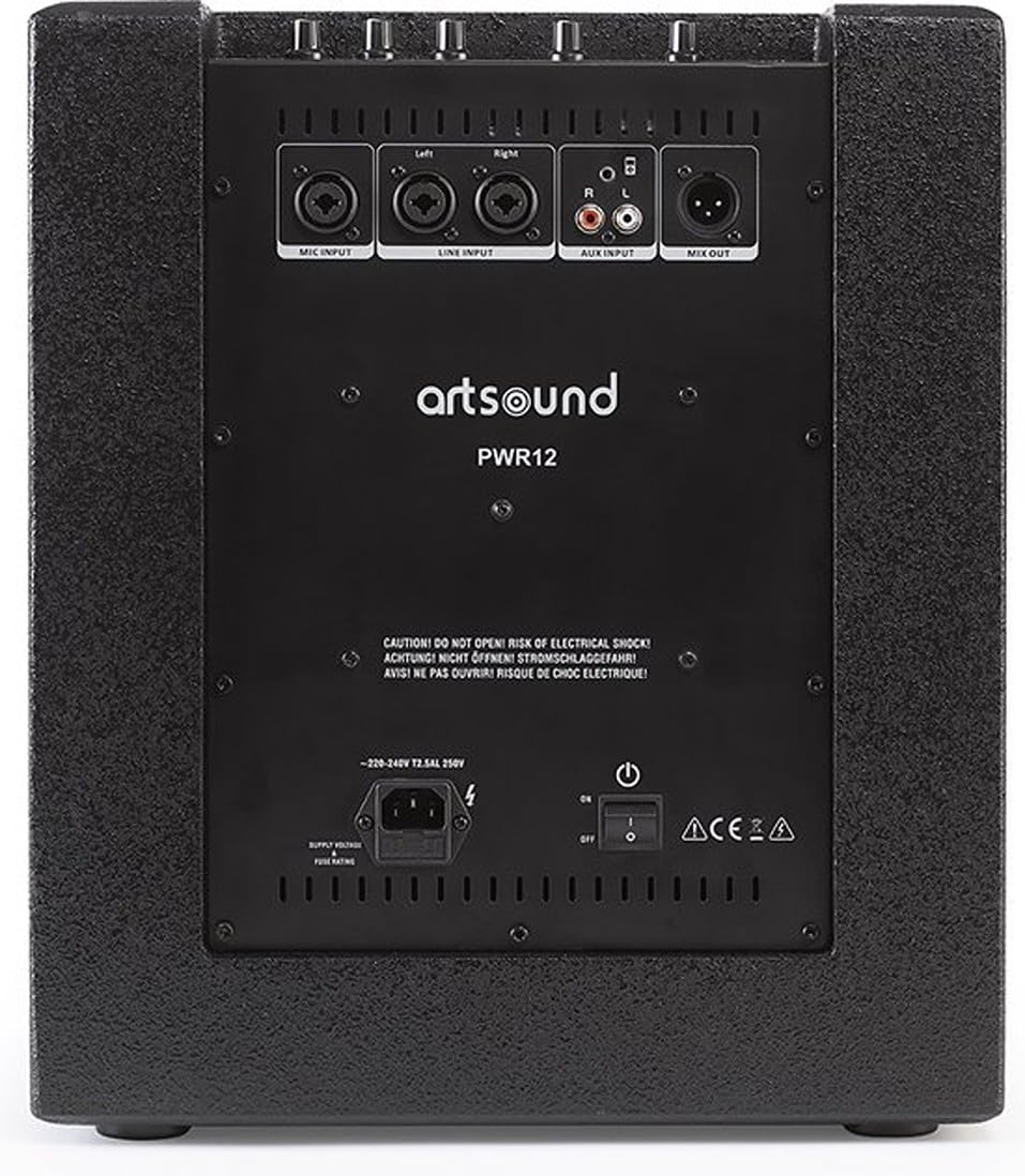 artsound-pwr12-enceinte-bluetooth-portable-noire-500w-micro image 5