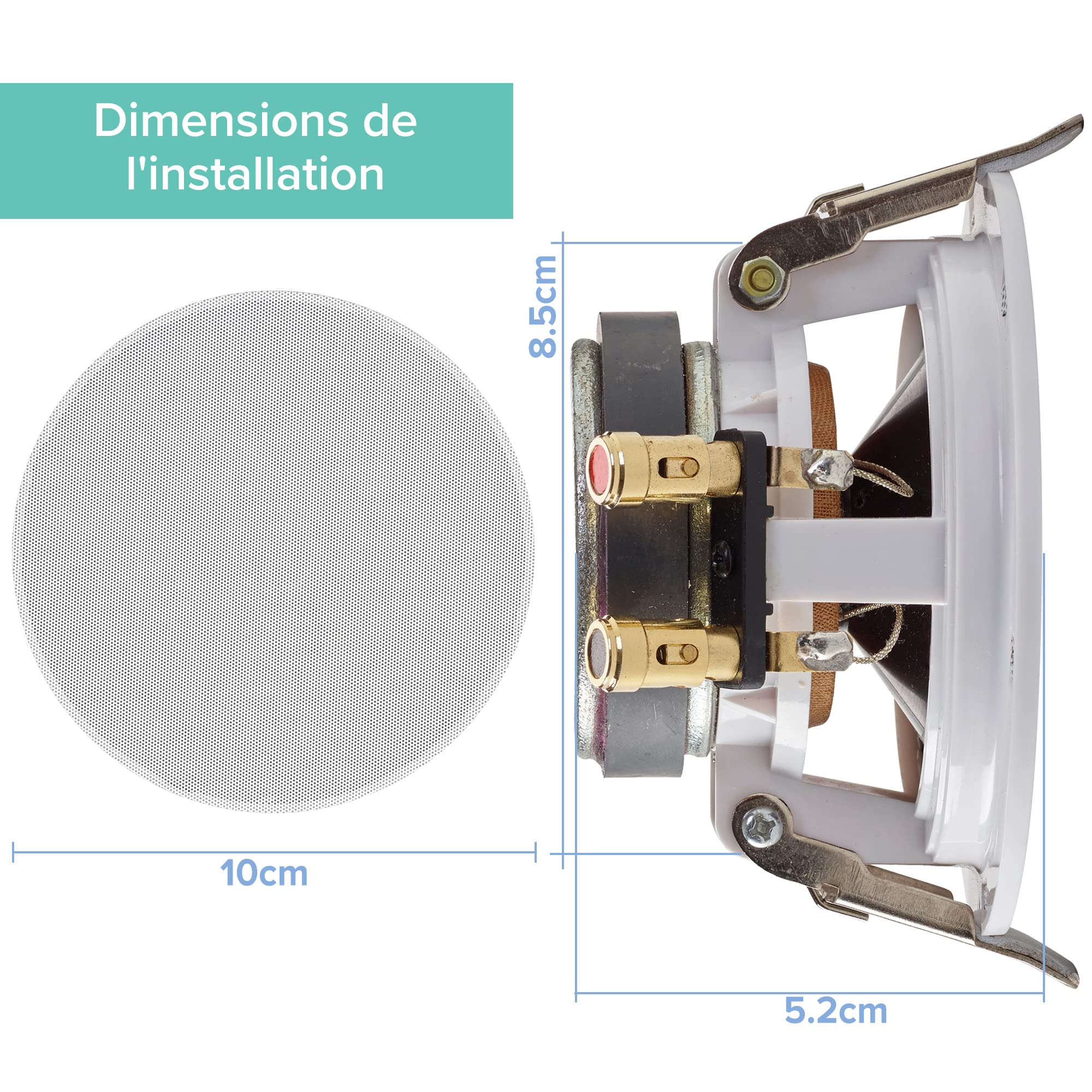 artsound-flat-fl30-enceinte-encastrable-blanc-20w-paire image 3