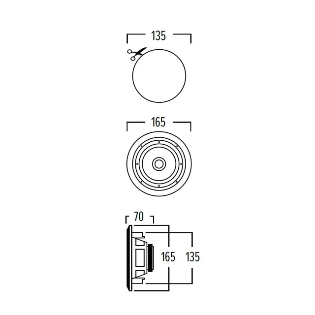 artsound-basic-mdc401-enceinte-encastrable-ronde-60w-blanc-2-voies image 1