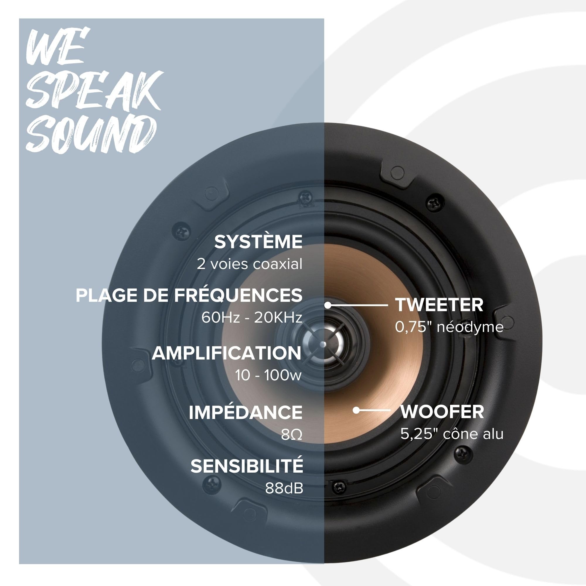 artsound-hpro525-enceinte-encastrable-ronde-alu-20-120w image 5
