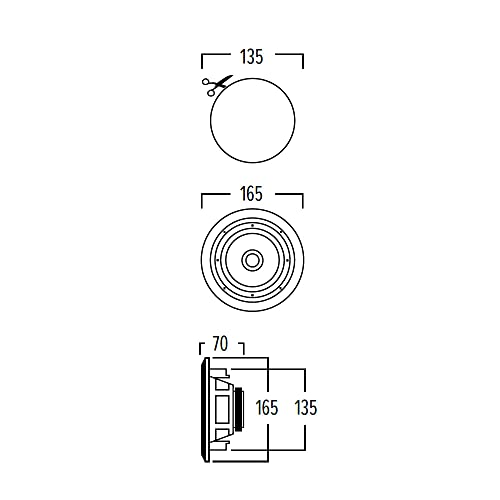 artsound-basic-mdc401-enceinte-encastrable-ronde-60w-blanc-2-voies image 3