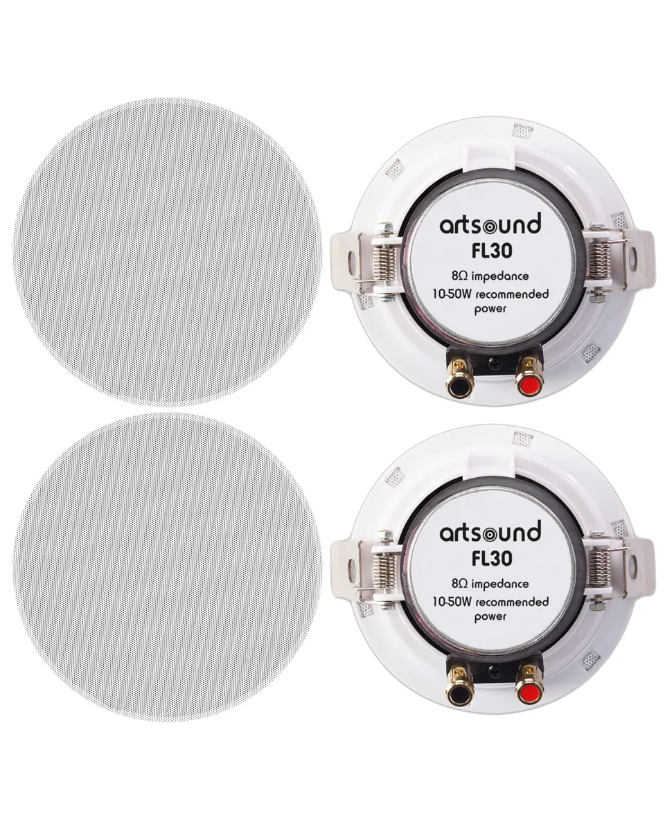 artsound-flat-fl30-enceinte-encastrable-blanc-20w-paire image 1