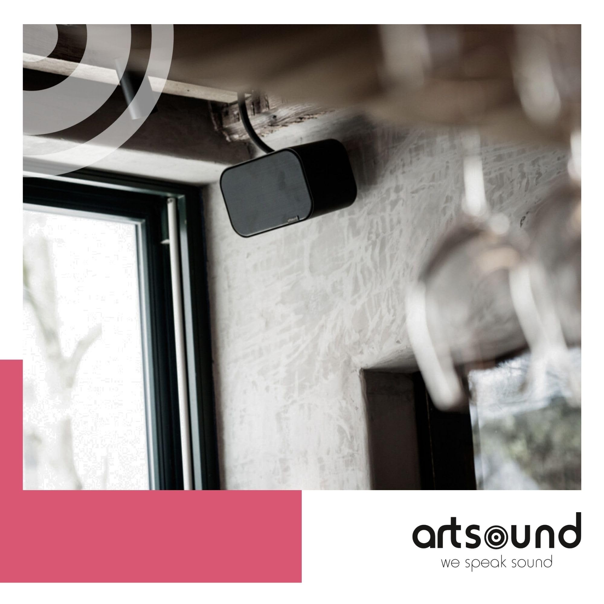 artsound-universals-enceinte-murale-compacte-40w-noir-2-voies image 2