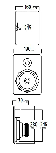 artsound-flat-fl301-enceinte-encastrable-blanche-80w image 5